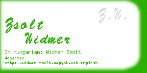 zsolt widmer business card